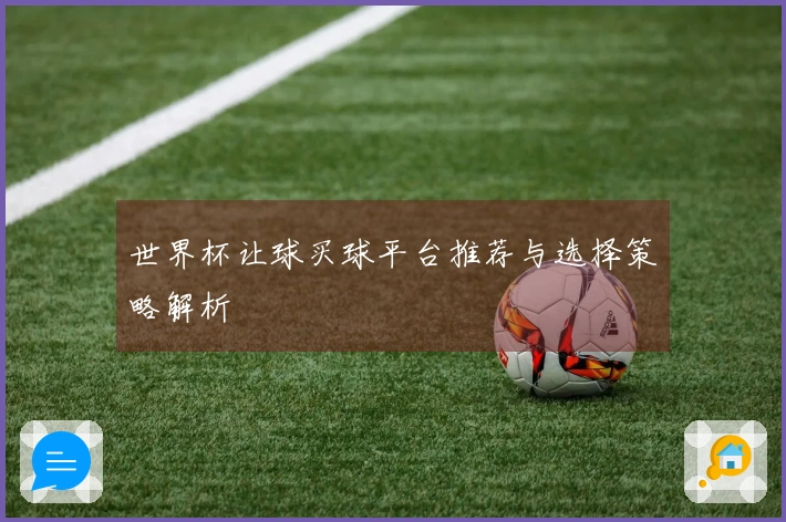 世界杯让球买球平台推荐与选择策略解析